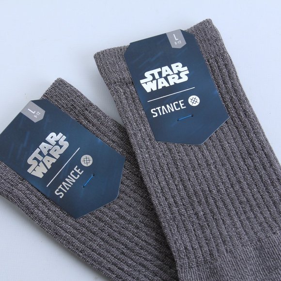 MENS | 2 Stance Grey Solid Trooper Star Wars NEW - Picture 13 of 14